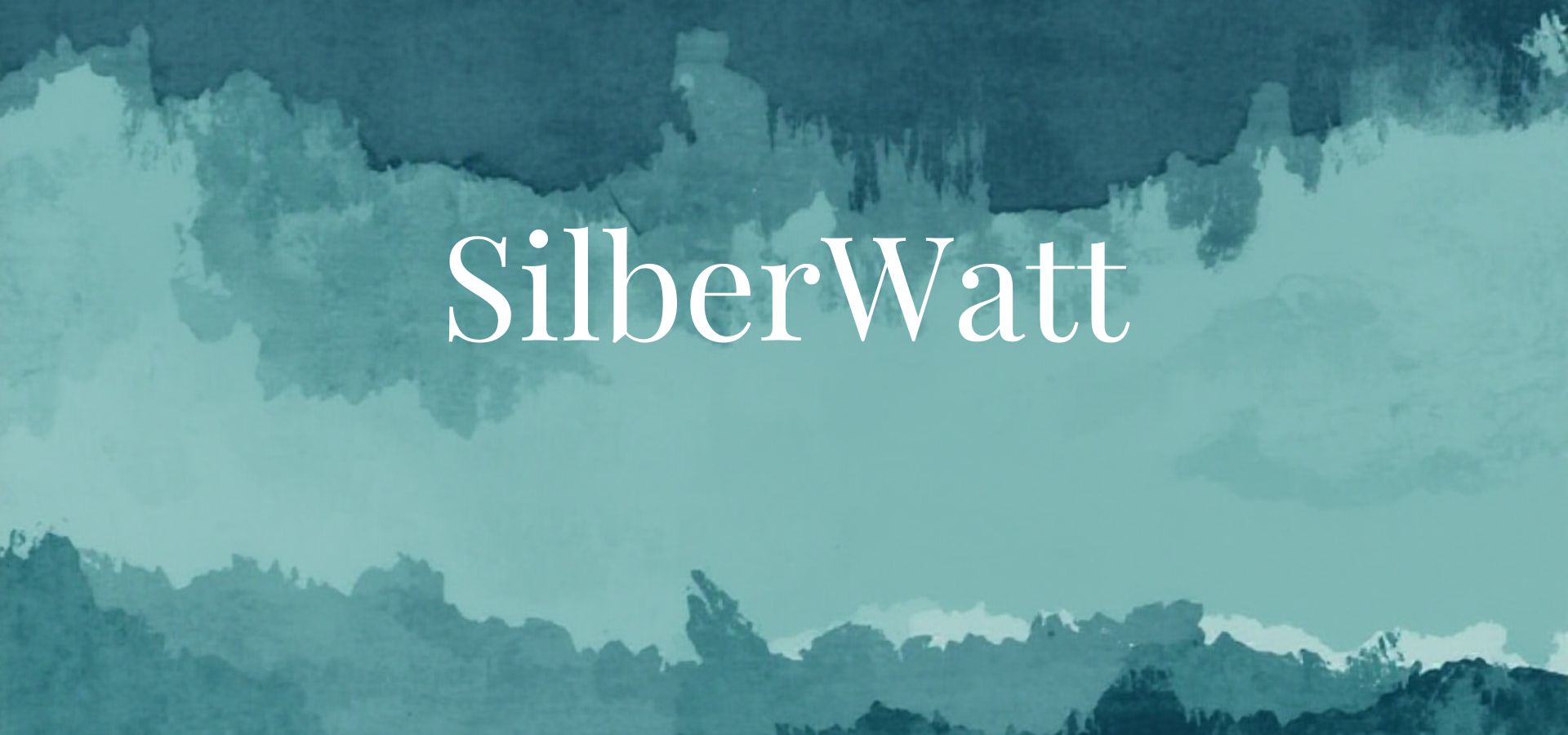 SilberWatt - maritmes Aquarell Headrbild in Türkis
